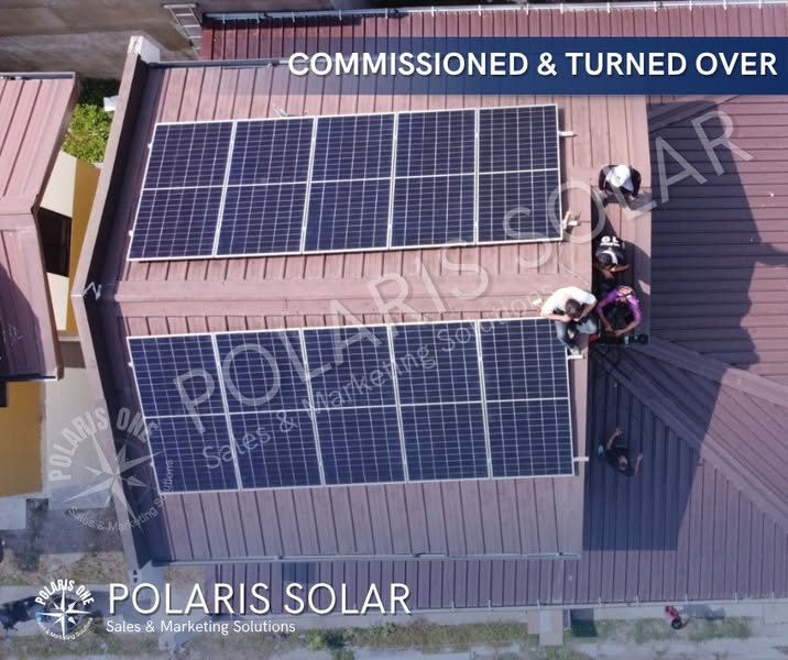 Polaris Solar commissioned and turned over rooftop solar system in Bucal, Calamba