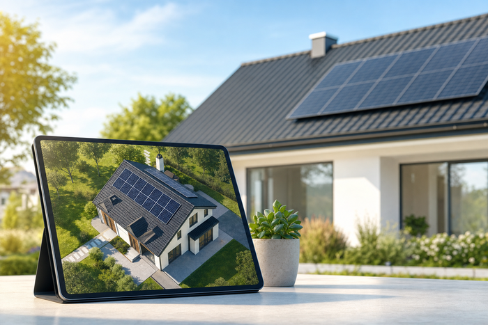 Solar roof design planned for a specific home